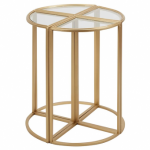 Wedge Glass Accent Table (Set of 4)