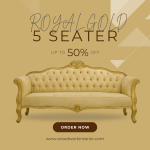 Gold Royal sofa