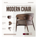 MODERN WOODEN CHAIR